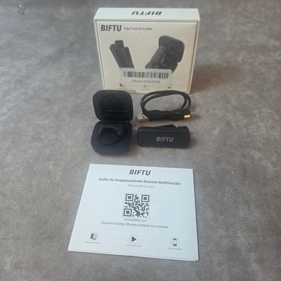 BIFTU D07 Multifunction Remote Scrolling Ring Page Turner for E-reader Black NEW