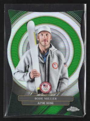 2026 Topps Chrome US Olympics  Bode Miller Chasing the Rings SSP Green Case Hit