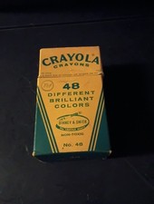Vintage Crayola Crayons 48 Binney Smith Unused Crayons