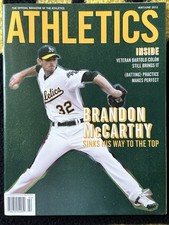 OFFICIAL MAGAZINE OF THE OAKLAND ATHLETICS PROGRAM BRANDON MCCARTHY COVER 6/2012