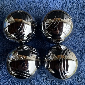 8 OBUT BOULE Kugeln Boules de Petanque, Ancier Chrome, 2 Schweinchen