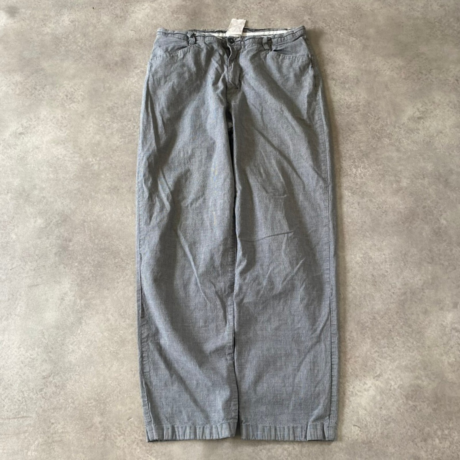 Lee Trousers Womens UK 14 Medium Straight Fit Cuffed Pants, Grey