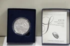 2015 W (Burnished) Unc US Silver Eagle Original Box W/ COA
