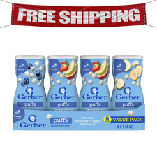 Gerber Grain  Grow Cereal Snack Puffs, Variety Pack, 1.48 oz., 8 ct.