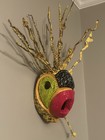 Vintage Signed Vejigante Mask – Color Husk Mask - Puerto Rico Folk Art — photo 5