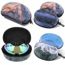 2 Pcs Ski Snow Goggle Case Large Goggle Cases Hard Shell Swim Sunglasses Hard Bo