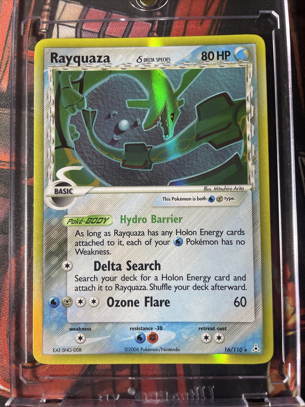 Rayquaza (16/110) EX Holon Phantoms Delta Species Holo Pokemon Card 2006 - NM