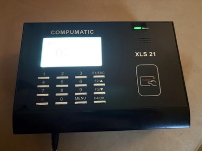 Compumatic XLS 21 PIN & Proximity Card Time Clock System TCP/IP To Your PC