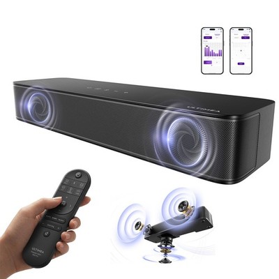 ULTIMEA 2.1 Soundbar für TV Bluetooth 5.4 App Steuerung 3-Zoll Subwoofer 120W