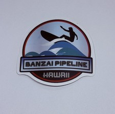 Banzai Pipeline Hawaii Sticker Travel Art Decal Vinyl Country Souvenir Matte Tc6
