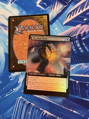 DIY The Soul Stone extended Art Foil MTG Playtest Copy