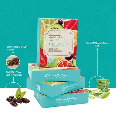 Aroma Magic 5 Step Fruit Facial Kit Set| Tiefenreinigung & verleiht Glanz| 1-...