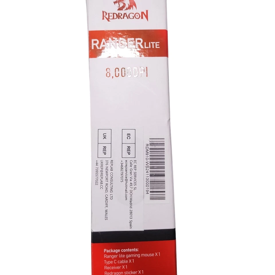 Redragon Ranger Lite High Performance Gaming Mouse M910-WS Max To 8000 DPI - Image 4 of 4