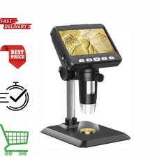 Microscopio 1000X Lupa para monedas 1080P Microscopio para monedas con luces LCD digital EE. UU.