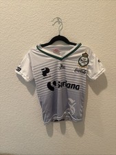 Charly Santos Laguna Jersey Youth Size 6 White Liga MX Soccer Futbol Mexico