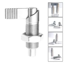 Spring Loaded Latch Pin Indexing Plunger M12x1.5 Easy to Use with Stop Notch