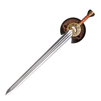 Sword of King Theoden of Rohan with Display Board,Stainless Steel Blade,Cosplay.