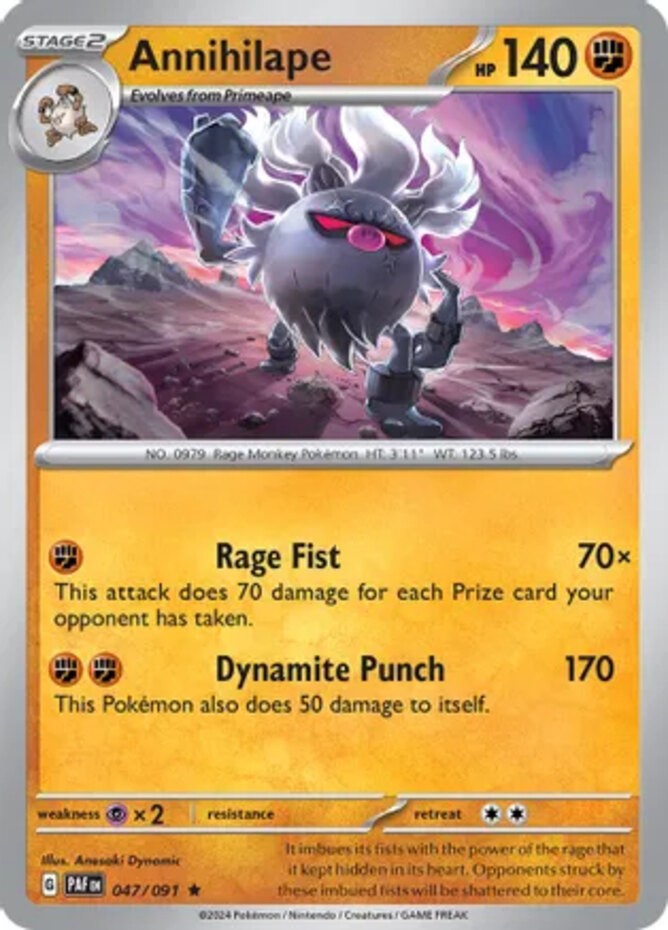 Annihilape - 047/091 - Holo Rare - Near Mint