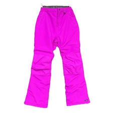 Lands' End Girls Raspberry Pink Snow Pants Grow-A-Long Elastic Waist NWOT