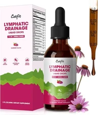 60ML Vegan 11-in-1 Lymphatic Drainage Supplements-Lymph System Support Non-GMO