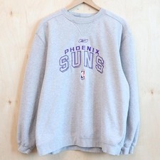 Vintage Reebok Phoenix Suns Retro Pullover Sweatshirt Gray Size Large