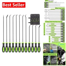 Versatile Automotive Hook and Pick Set - 12 Tools for Precision Repair Needs