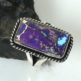 Oyster Turquoise Gemstone Handmade Ring Jewelry For Gift US Size 7 AR 81668