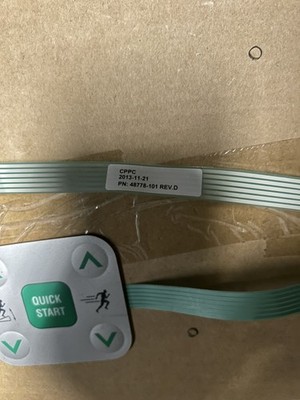 Precor Treadmill/Elliptical 5 Button Label D-pad Overlay *New # 48778-101