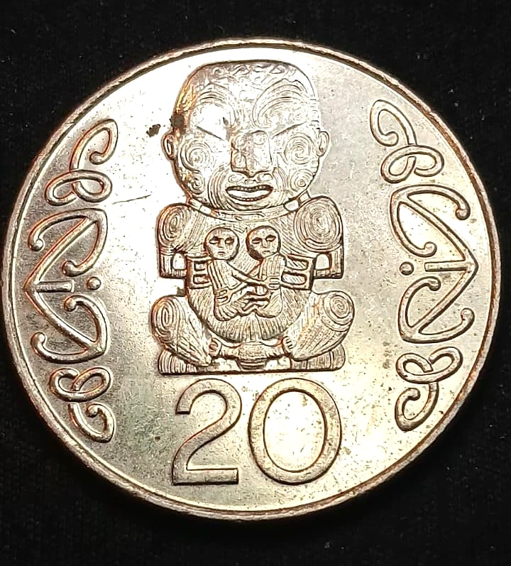 チャタムアイランドタイコ 5ドル銀貨　2004年発行 ニュージーランド 5 Dollars - Elizabeth II (4th Portrait; Chatham Island Taiko