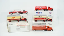 Ertl Tractor Trailer Bank Lot Coles Untied Conoco Mobilgas American Chevron W18