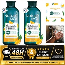 Naturé Moi Gel Douche 3 en 1 Visage Corps Cheveux Orange Bio Eucalyptus 250 ml