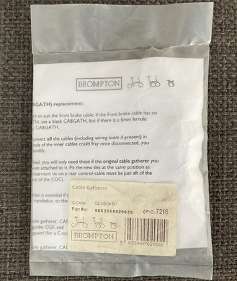 Brompton Cable Gatherer, Mainland Free Shipping 