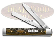 Case xx Knives Baby Doc Snake Skin Antique Bone 12510SS Stainless Pocket Knife