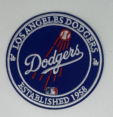 Los Angeles Dodgers 4  X 4  Patch Established 1958 Iron On