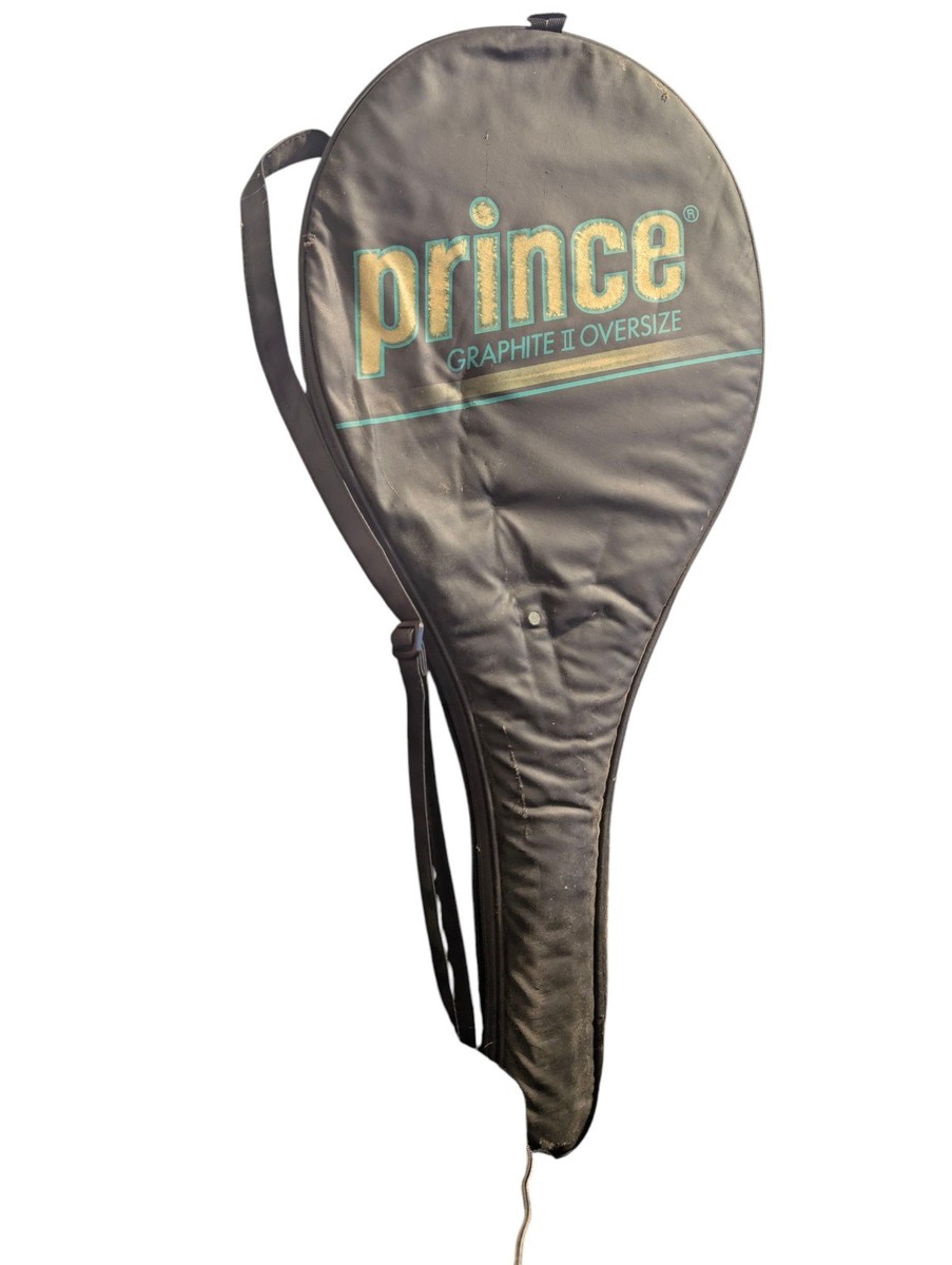 Prince Graphite II Oversize Tennis Racquet Leather Grip with Case