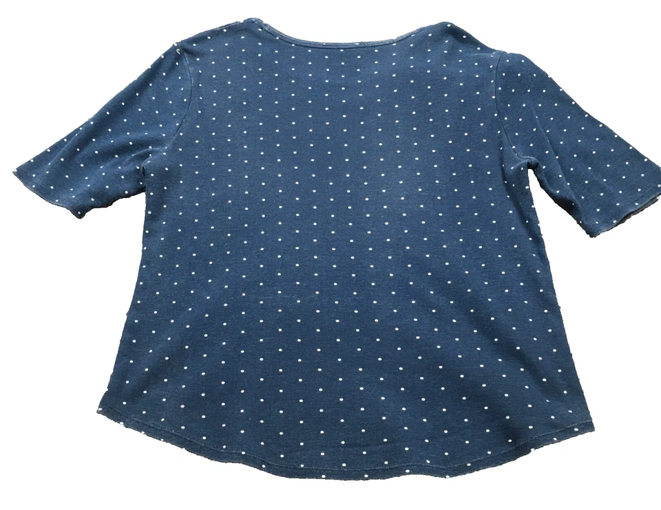 Lote de 2 tops Time and Tru & Coral Bay para mujer talla M manga corta azul y rosa Foto 3 de 4