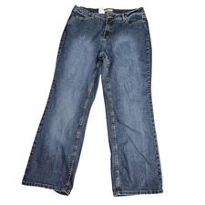 Faded Glory High Rise Stretch Bootcut Jeans Womens 18W Blue Med Wash Denim
