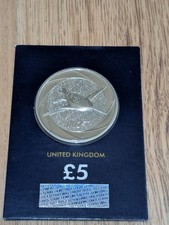 JAMES BOND. £5 COIN 2024 007 ONE SEATER PLANE. MINT CHANGE CHECKER. UNC BUNC BU