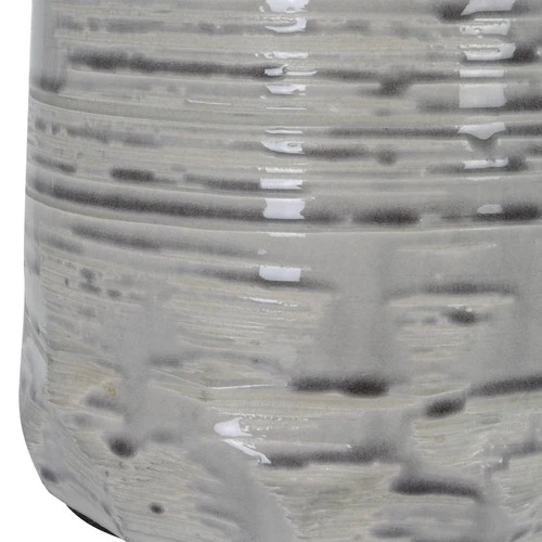 Uttermost Cyclone 24 3/4" Ivory and Gray Modern Ceramic Table Lamp - Picture 6 of 7