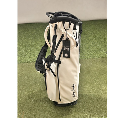 Black Clover Live Lucky Premium Golf Bag White Stand 4-Way Divider 7 Pockets
