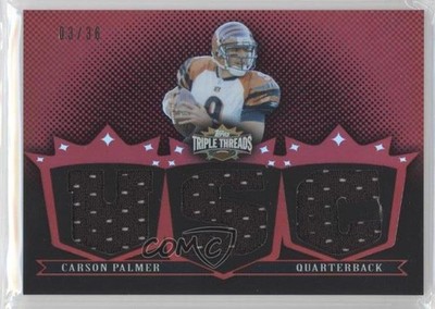 2007 Topps Triple Threads Relics 3/36 Carson Palmer #TTR67 0b5
