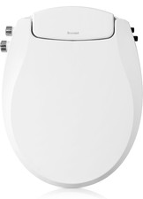 Brondell Swash Non-Electric Bidet Seat Round Toilets Dual Nozzle White S102-RW
