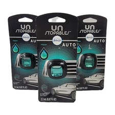 3 Packs Febreze Un Stopables Fresh Auto Air Freshener Vent Clip