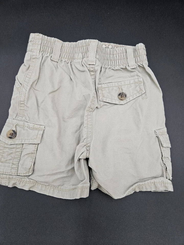 6-9 Months Cotton Carpenter Shorts, Unisex Baby Clothing, Girl & Boy Clothing - Image 2 of 4