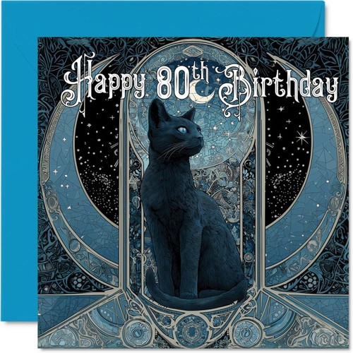 Happy 80th Birthday, Birthday Greetings Card