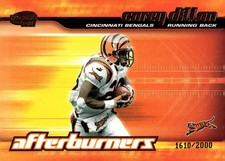 2001 Pacific Invincible #4 Corey Dillon Afterburners #/2000