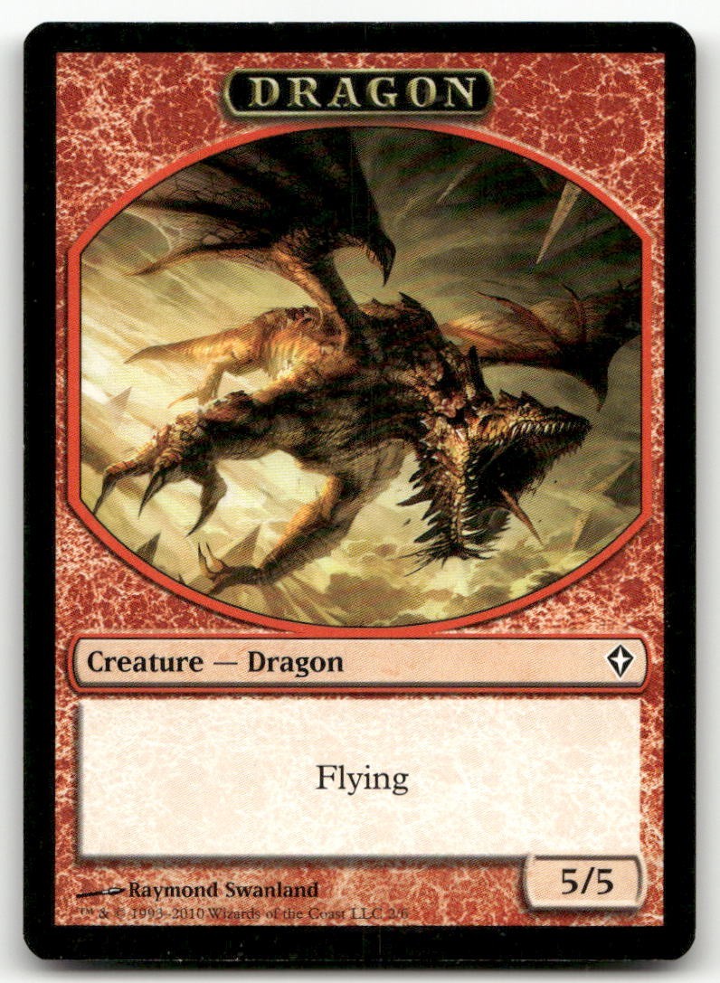 Dragon Token #2 (NM) Worldwake WWK Magic MTG