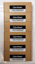 Lot of 6 CyberPower 7-Outlet Surge Protector With 6 FT Power Cord CSB706