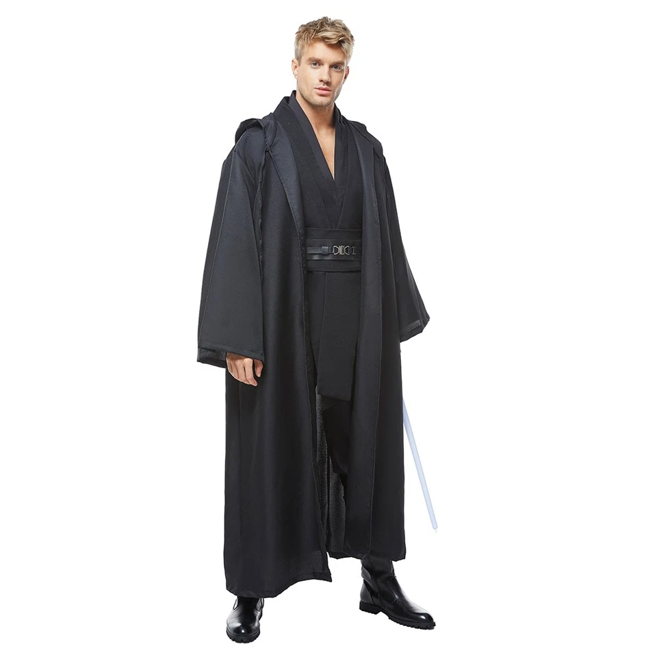 Anakin Skywalker/Jedi Oscuro Sith Darth Vader Juegos con disfraces Halloween Capa Negra Foto 4 de 4