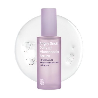 Angry Snail Mucin Serum 92%, Microneedling Shot 300, Cica care, 1.6... Fast Ship